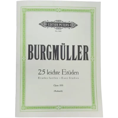 Burgmuller 25 Leichte Etuden – Etude Faciles Opus 100