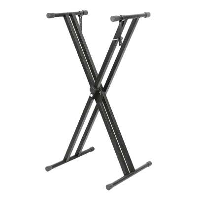 Hebikuo Q-2x Double X Keyboard Stand Black Steel Color