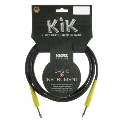 Klotz instrument cable 6 m black KIK-Coloured