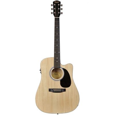 Fender Squier Acoustic Guitar Cutaway Electronics SA-105CE Natural, 6-String, Right-Handed 93030702